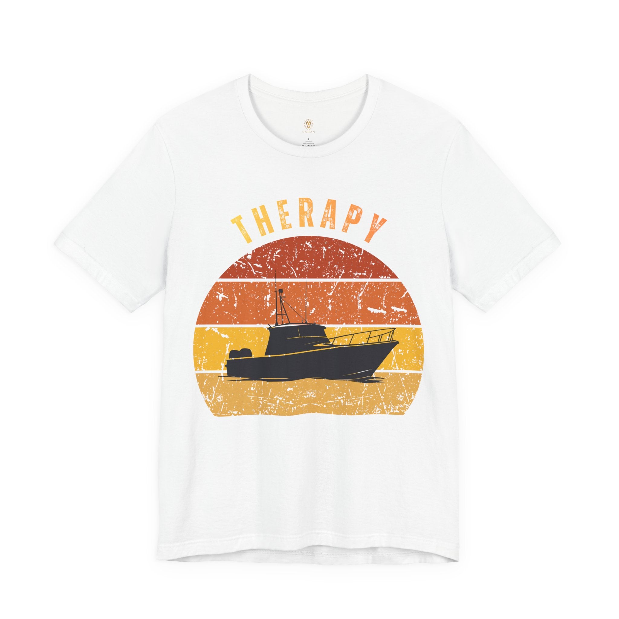 Fishing T-Shirt - "Therapy" Vintage Sunset Tee