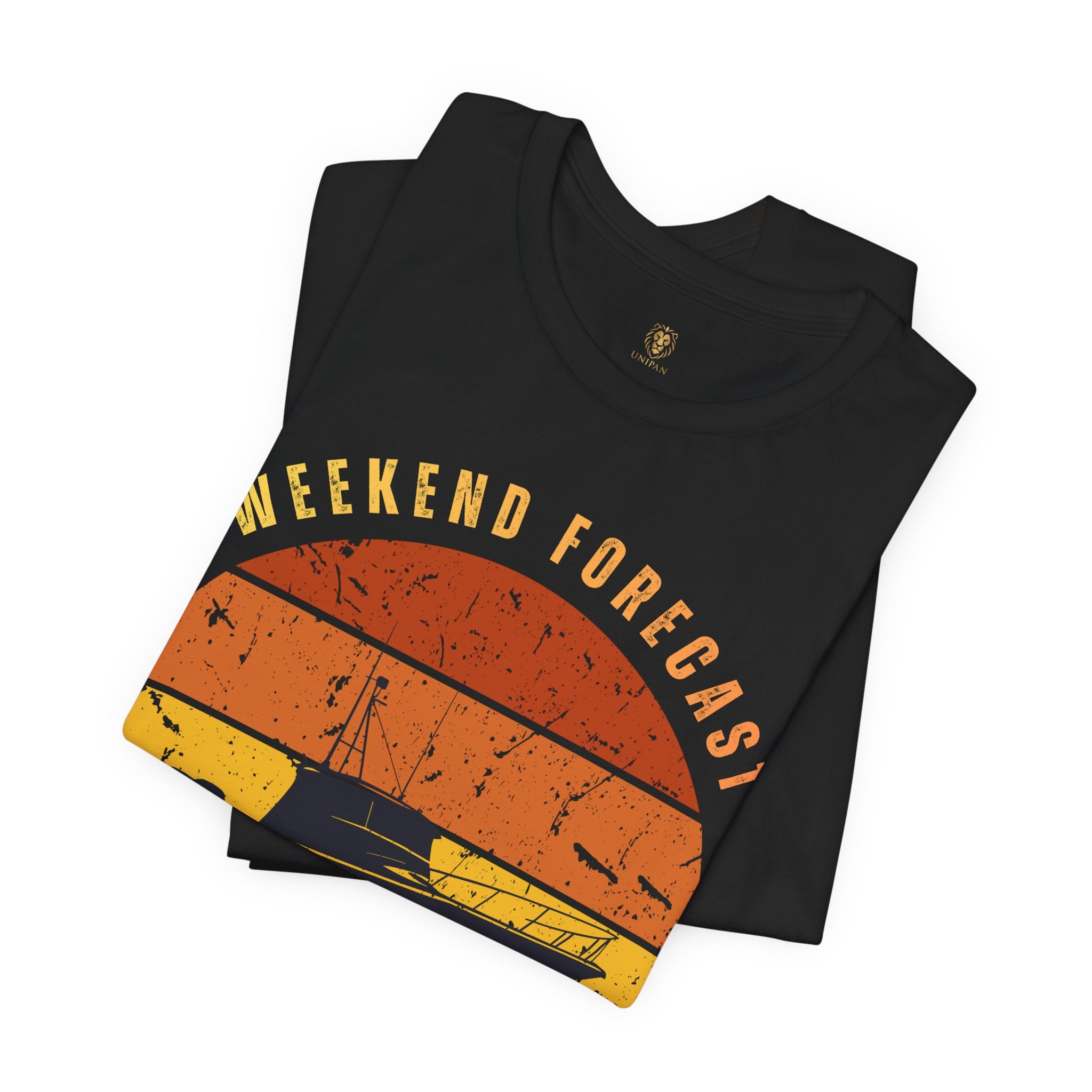 Fishing T-Shirt - "Weekend Forecast" Vintage Sunset Tee