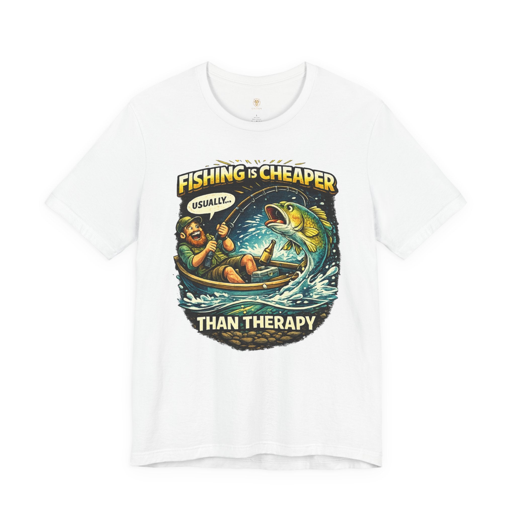 Fishing T-Shirt - "Cheaper Than Therapy" Custom Range
