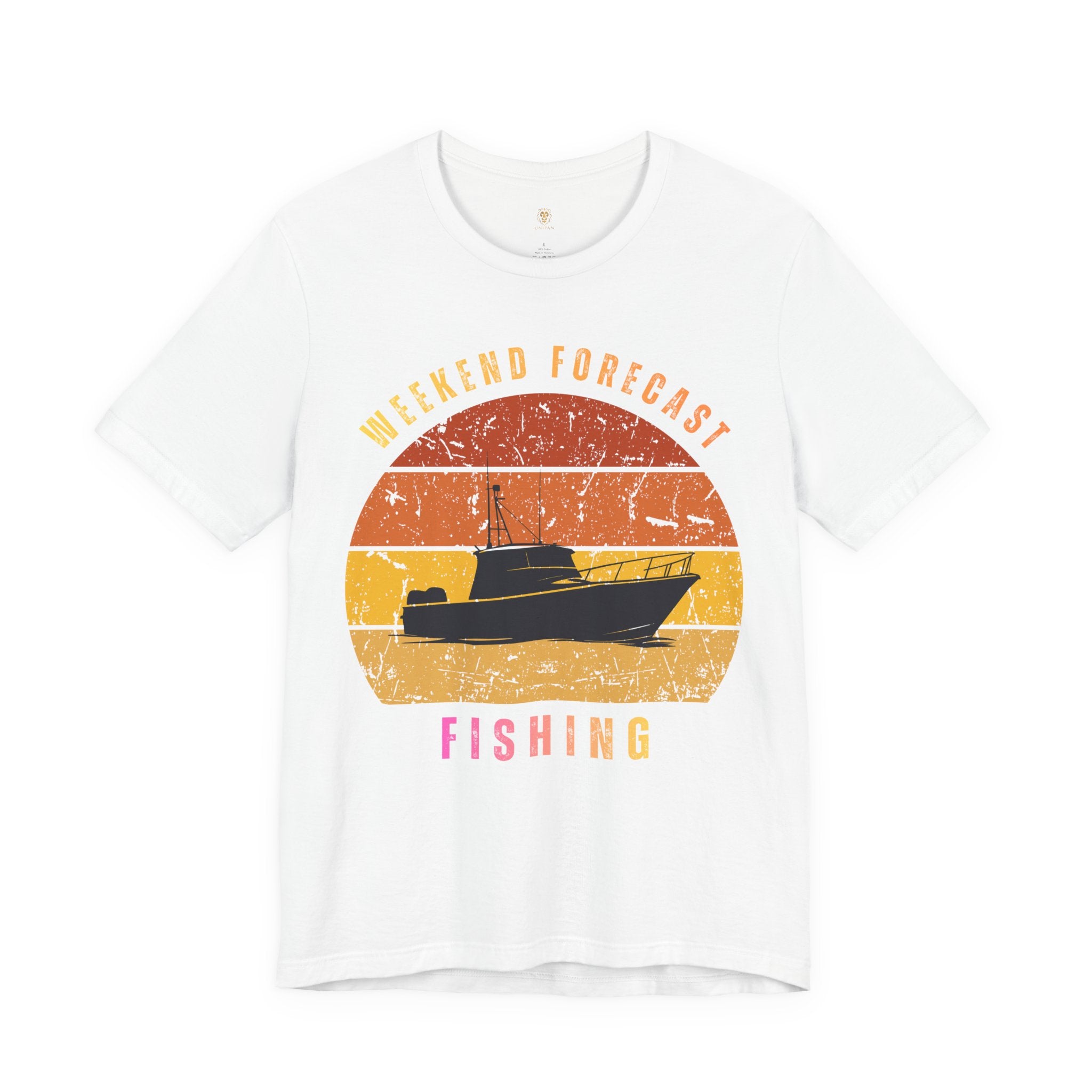 Fishing T-Shirt - "Weekend Forecast" Vintage Sunset Tee