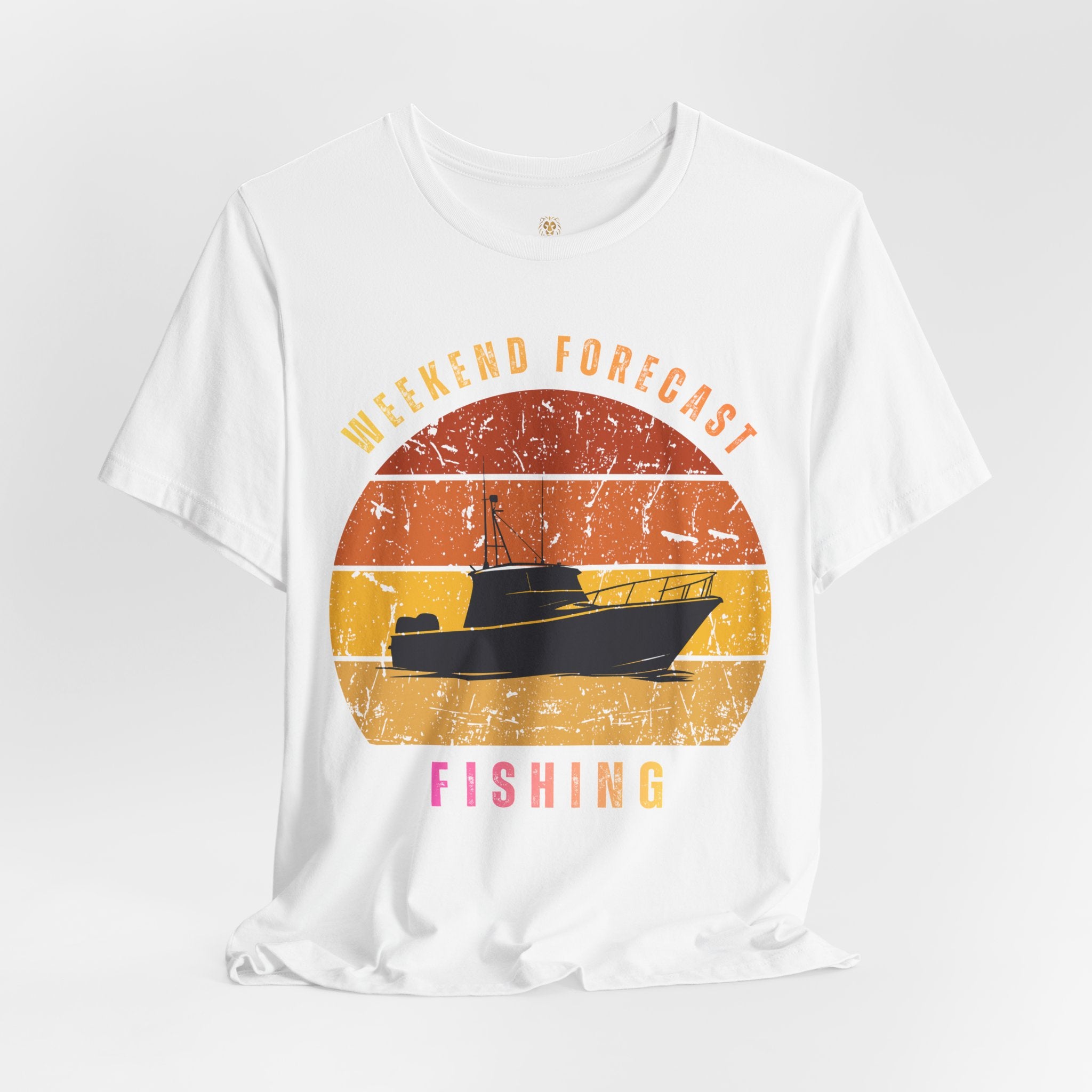 Fishing T-Shirt - "Weekend Forecast" Vintage Sunset Tee