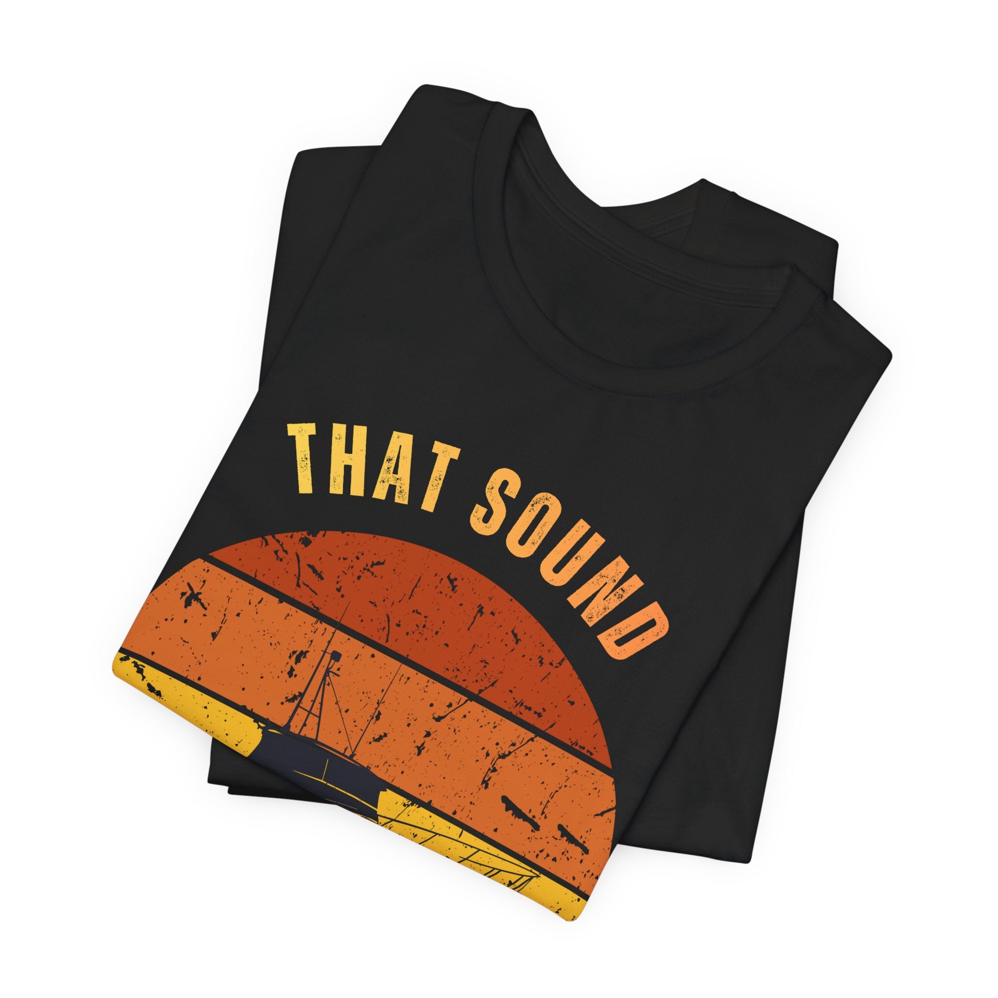 Boat Tee — "That Sound Pure Happiness" Vintage Sunset T-Shirt