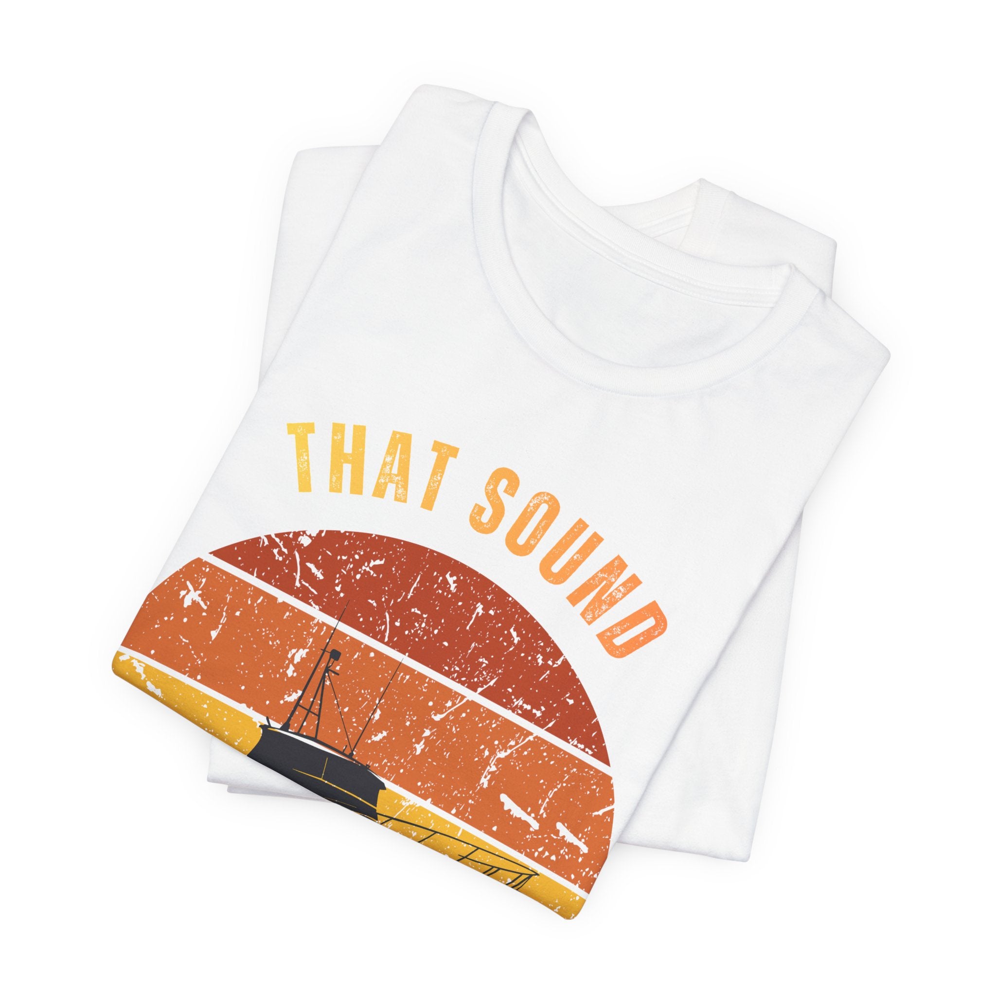 Boat Tee — "That Sound Pure Happiness" Vintage Sunset T-Shirt