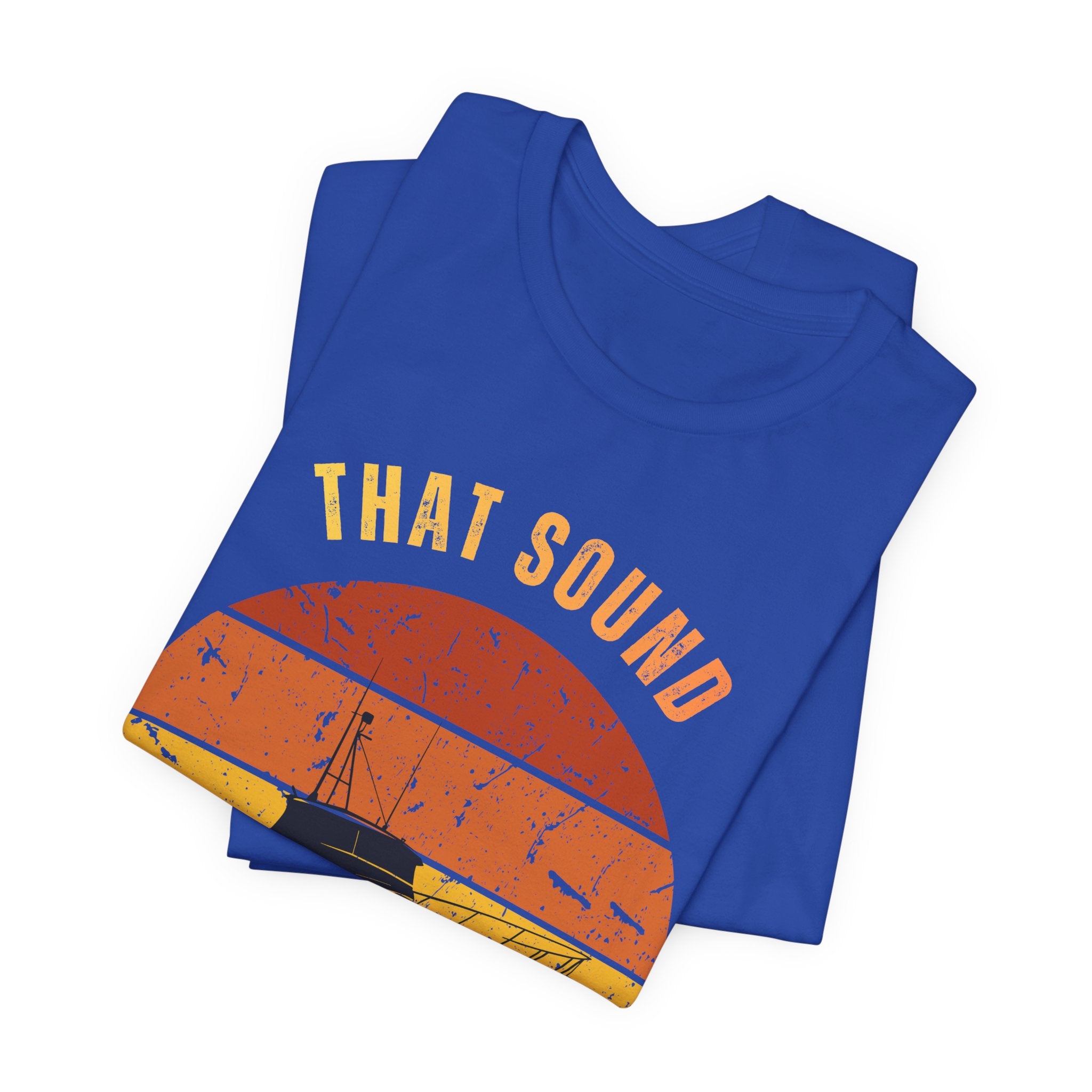 Boat Tee — "That Sound Pure Happiness" Vintage Sunset T-Shirt