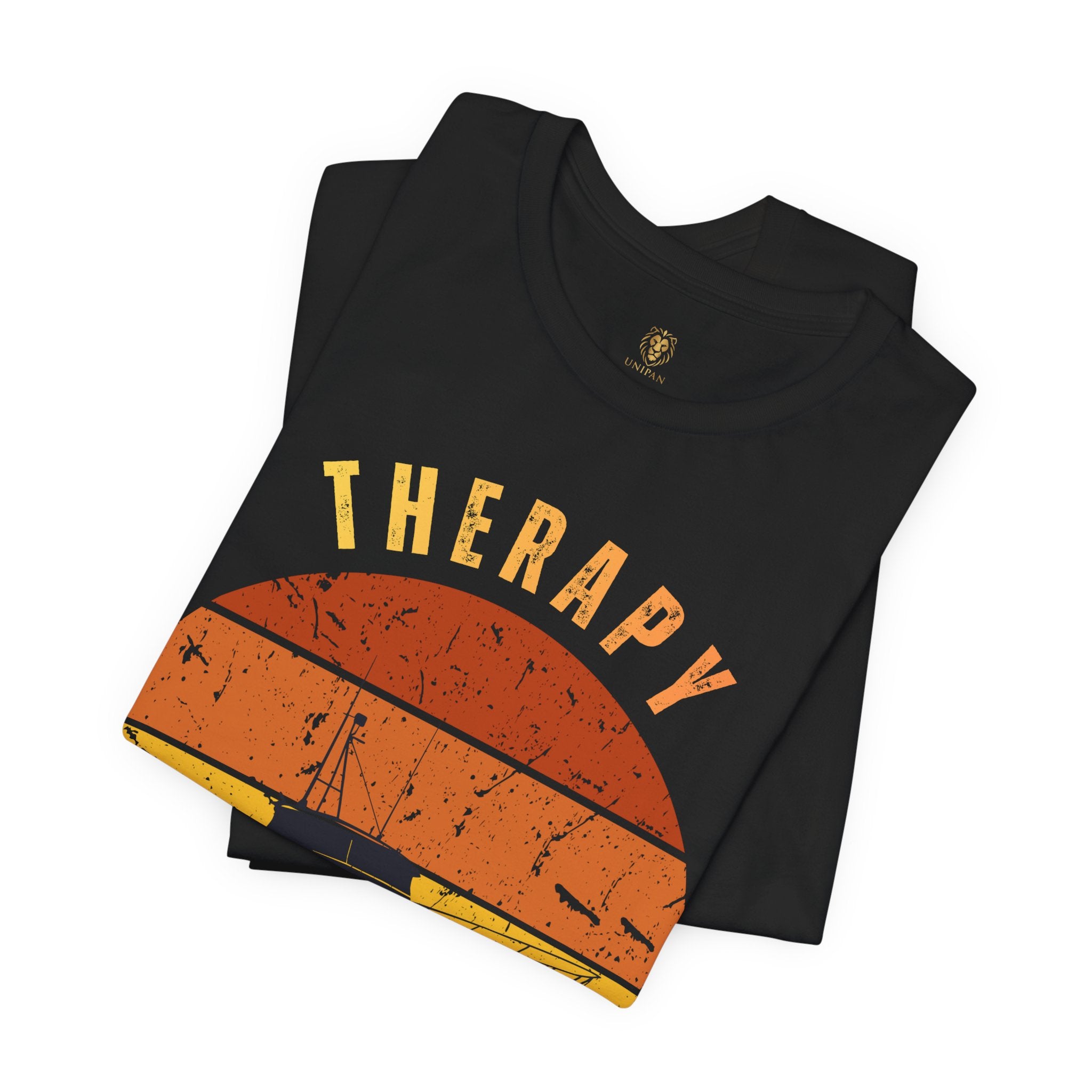 Fishing T-Shirt - "Therapy" Vintage Sunset Tee