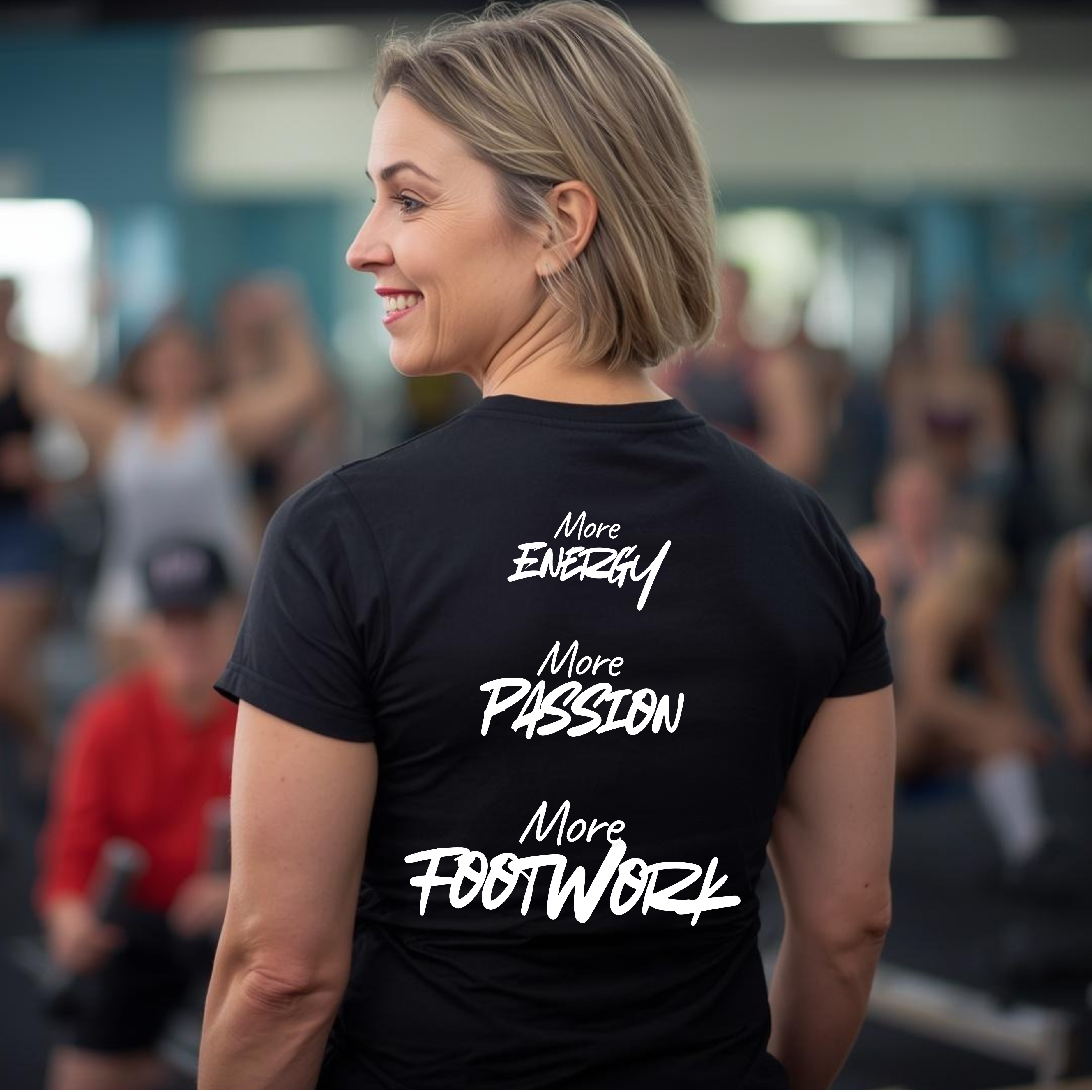 More Energy! More Passion! More Footwork! Graphic T-Shirt