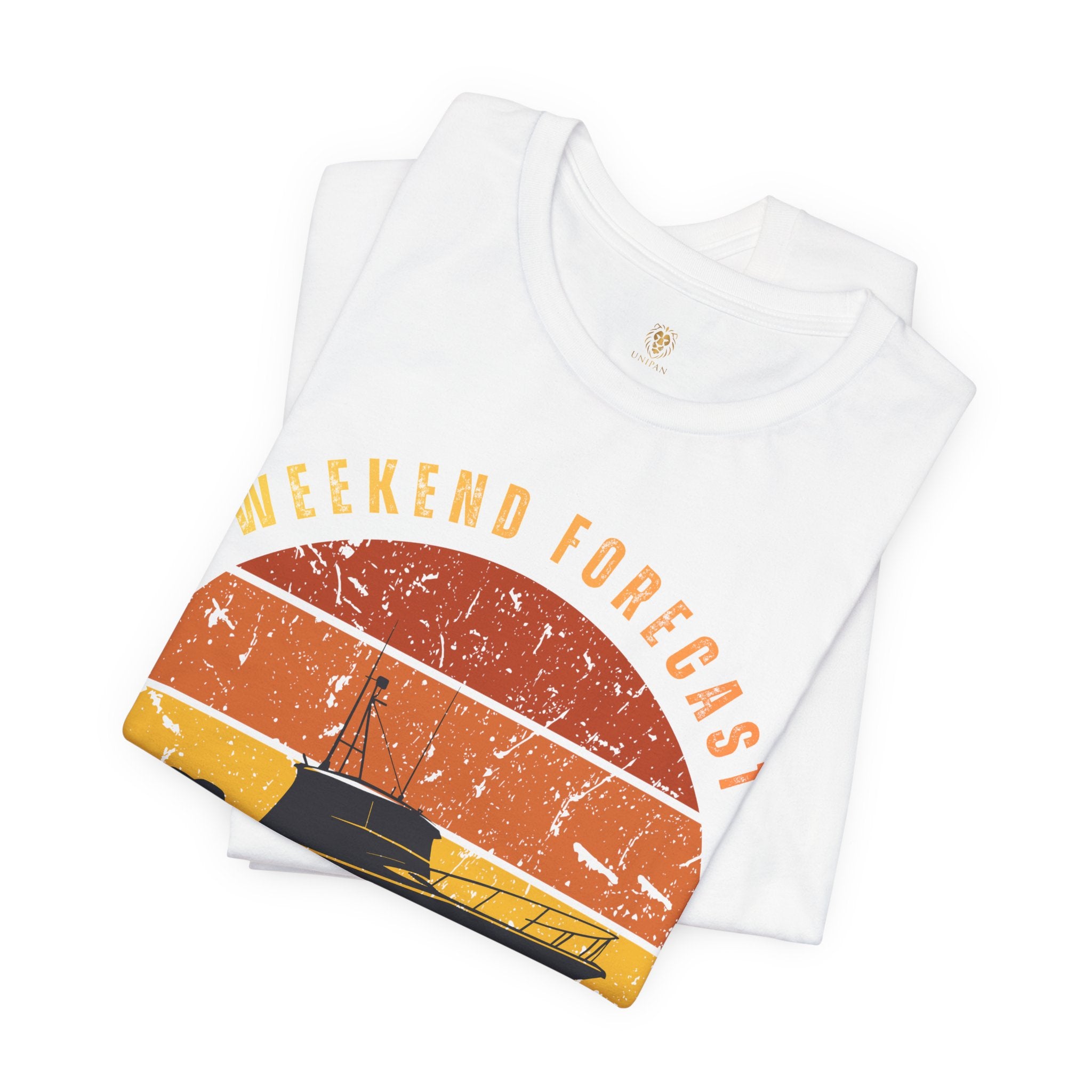 Fishing T-Shirt - "Weekend Forecast" Vintage Sunset Tee