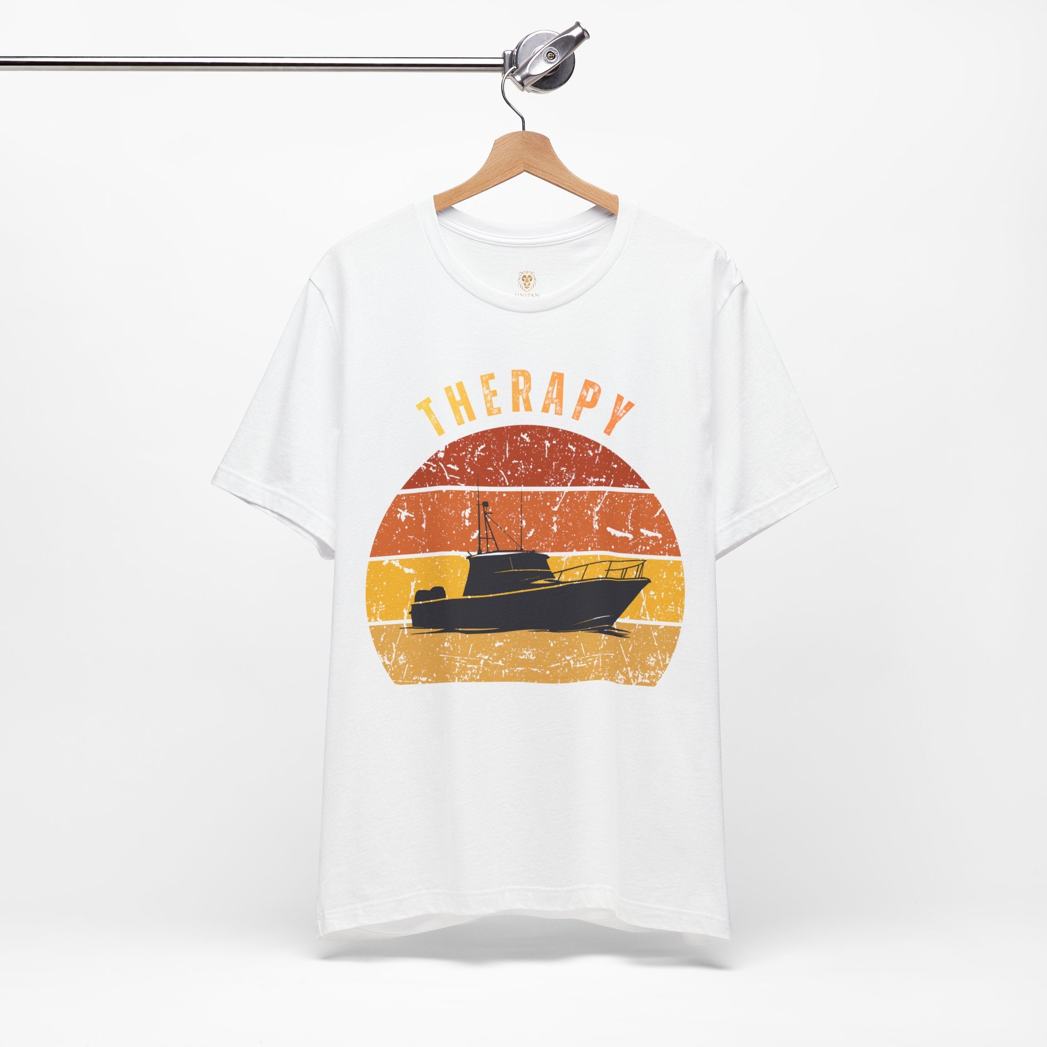 Fishing T-Shirt - "Therapy" Vintage Sunset Tee