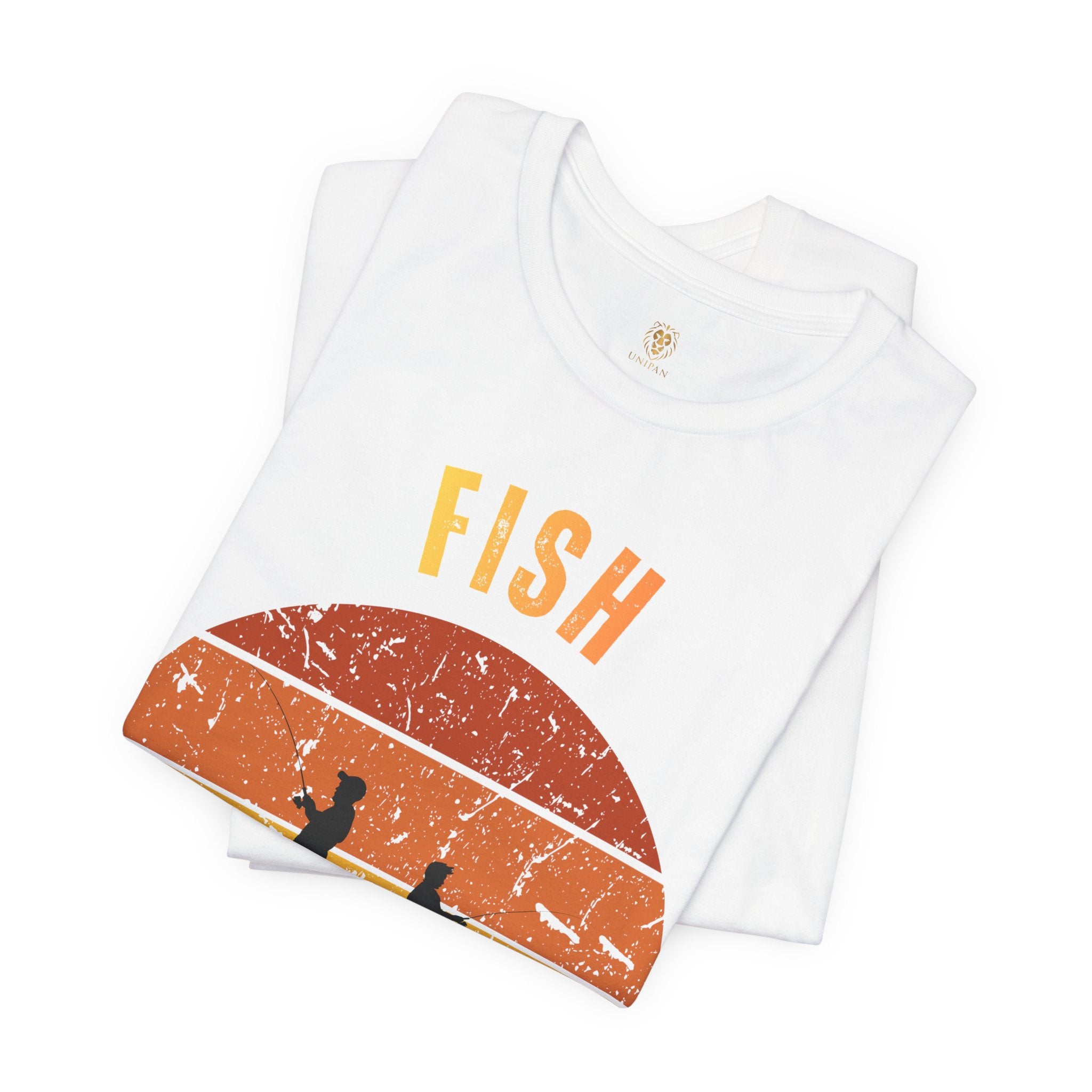 Fishing T-Shirt - "Fish Fear Me" Vintage Sunset Tee