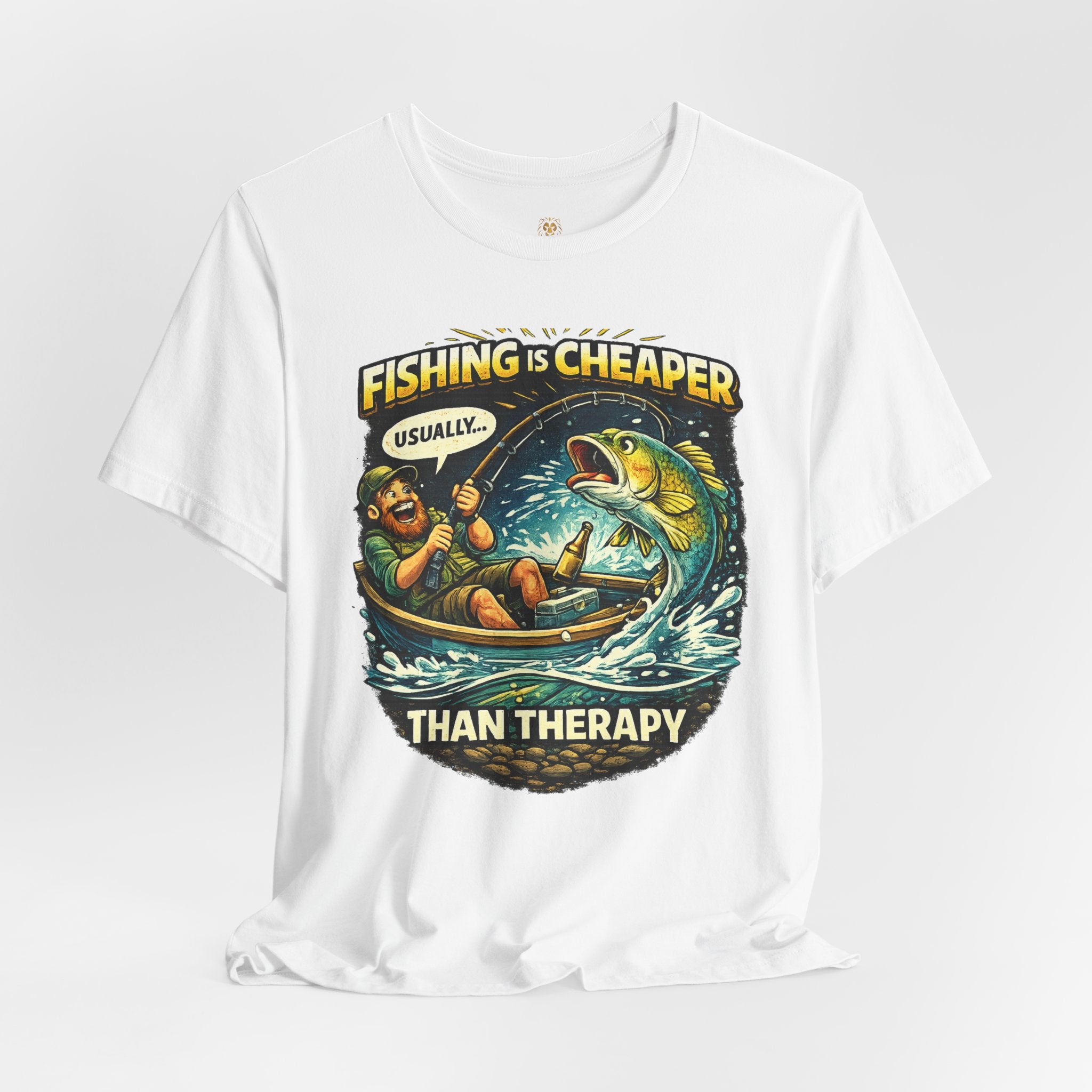 Fishing T-Shirt - "Cheaper Than Therapy" Custom Range